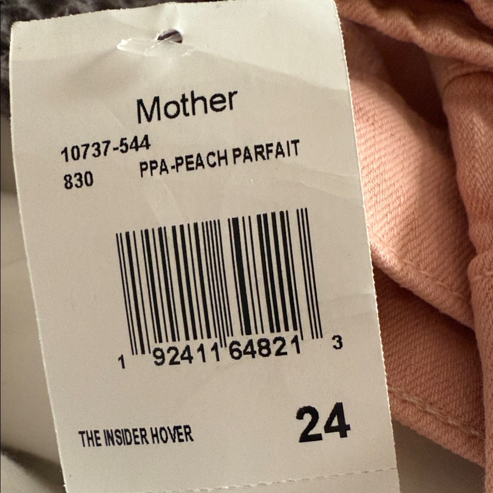 MOTHER SUPERIOR NWT Size 24 The Insider Hover. Color Peach Parfait - Picture 10 of 10